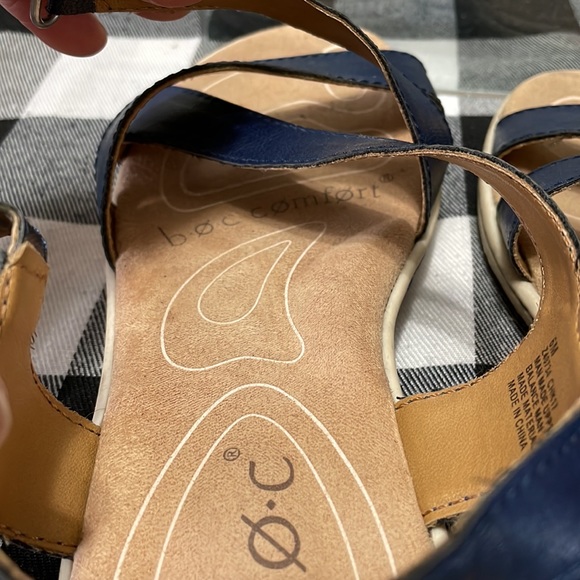 Born B.O.C. Camelia Sandals Size 6M Slingback Strappy Open-Toe Blue - Picture 7 of 10